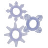 Basics TOYJOY 3 cockrings mini Tickle C-Rings Violet